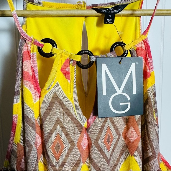 Mlle Gabrielle Colorful Geometric Dress Colorful Geometric Maxi Dress XL - Picture 5 of 11